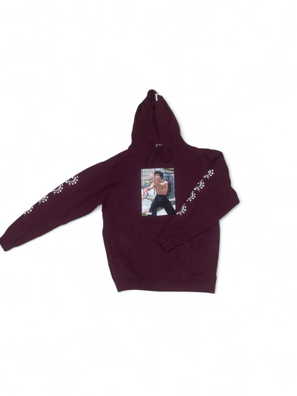 Burgundy Bruce Lee DGK hoodie